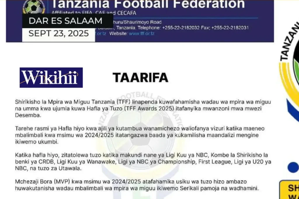 Tuzo za TFF Kutolewa December