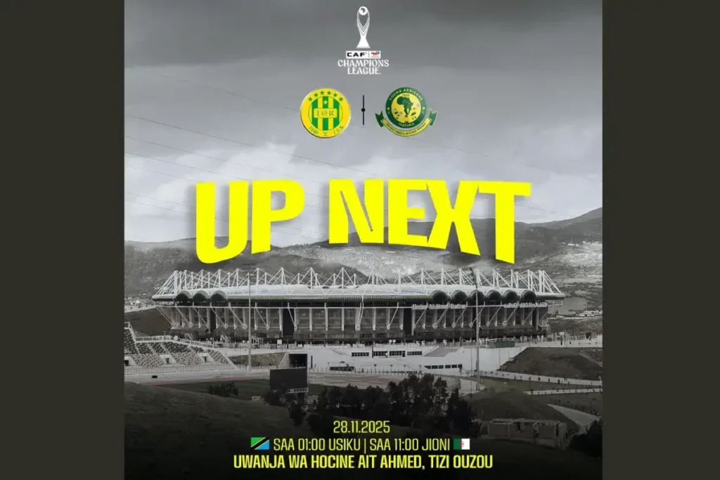 Yanga SC vs JS Kabylie Leo – Mechi ya CAF Champions League 28 Novemba 2025 (Uchambuzi Kamili)
