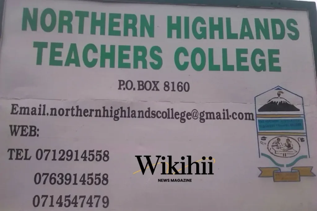 Sifa za Kujiunga na Northern Highland Teachers College