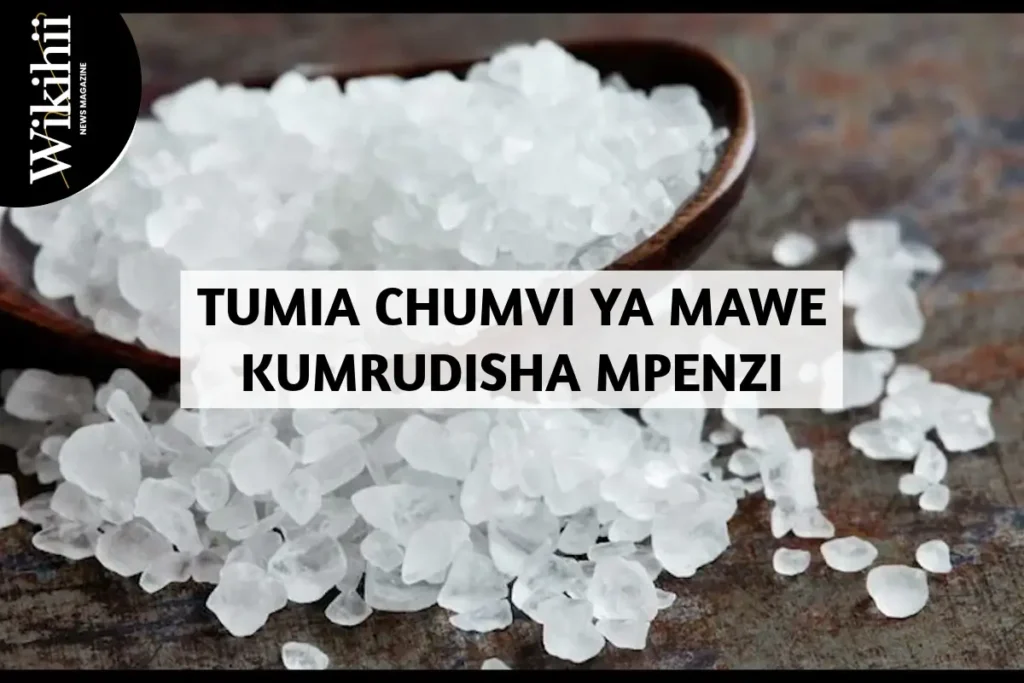 Jinsi ya kumrudisha mpenzi kwa kutumia chumvi ya mawe