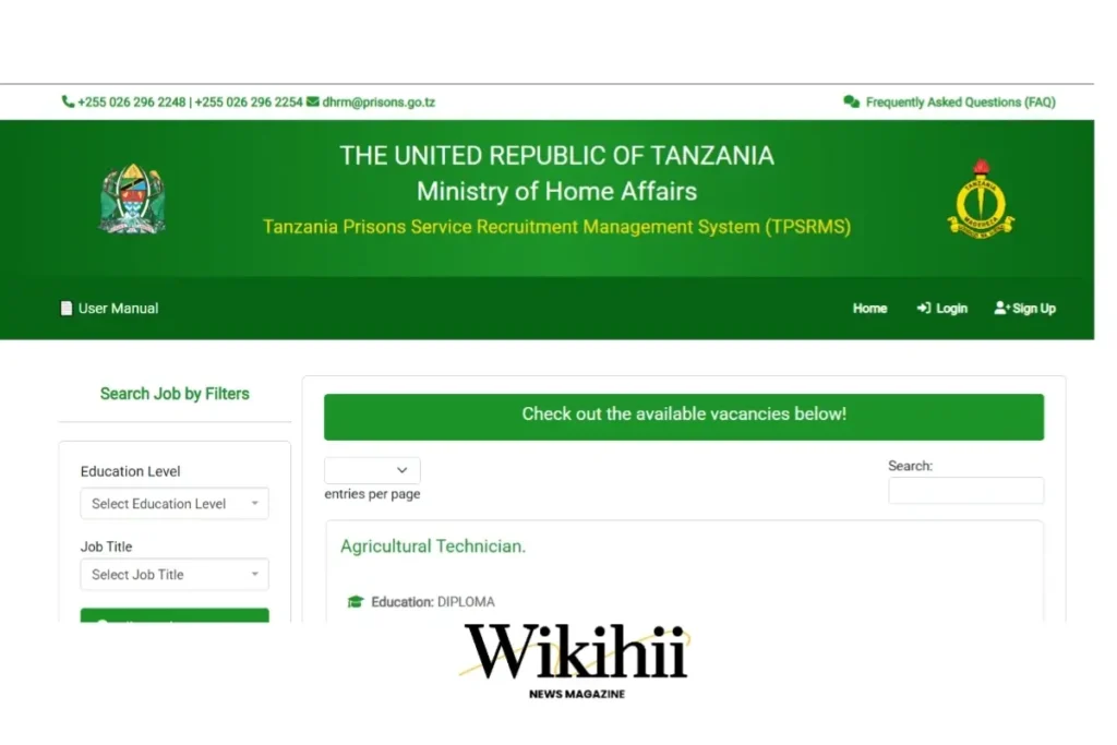 Ajira Jeshi la Magereza: Nafasi 14 (Agosti 2025) – Utaratibu Kamili wa Kuomba Kupitia TPSRMS 1 Ajira Jeshi la Magereza Nafasi 14 (Agosti 2025) – Utaratibu Kamili wa Kuomba Kupitia TPSRMS
