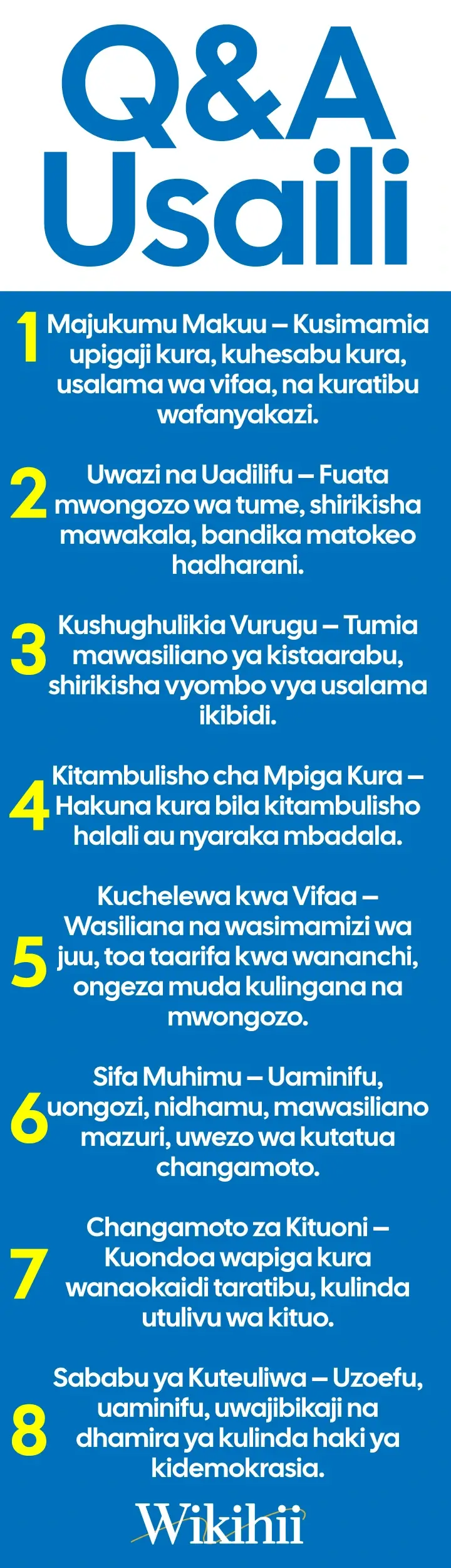 Maswali na Majibu ya Usaili kwa Msimamizi wa Kituo cha Kupigia Kura [Infographic]