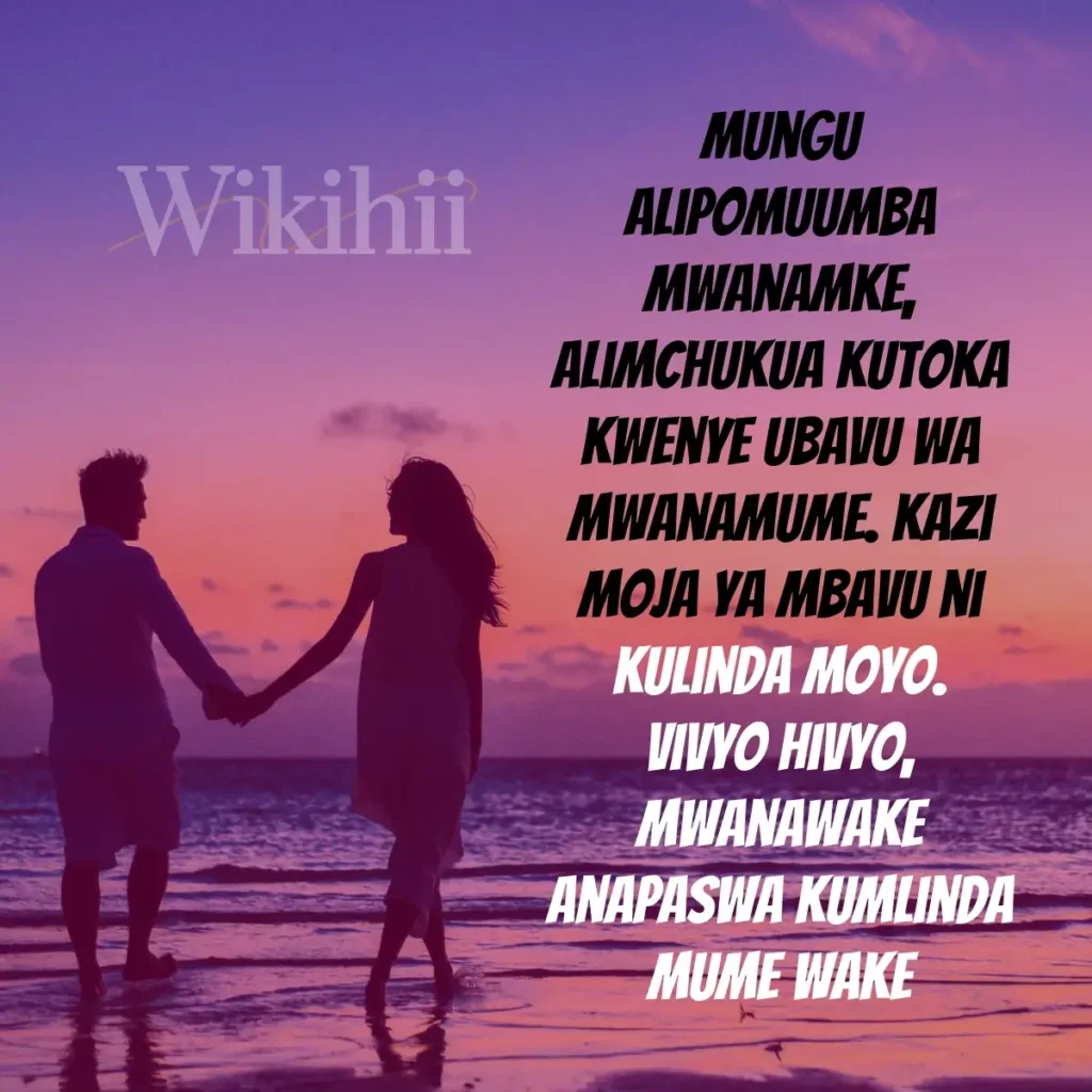 Dr. Chris Mauki 1 Mungu alipomuumba mwanamke alimchukua kutoka kwenye ubavu wa mwanamume kazi moja ya mbavu ni kulinda moyo vivyo hivyo mwanamke anapaswa kumlinda mume