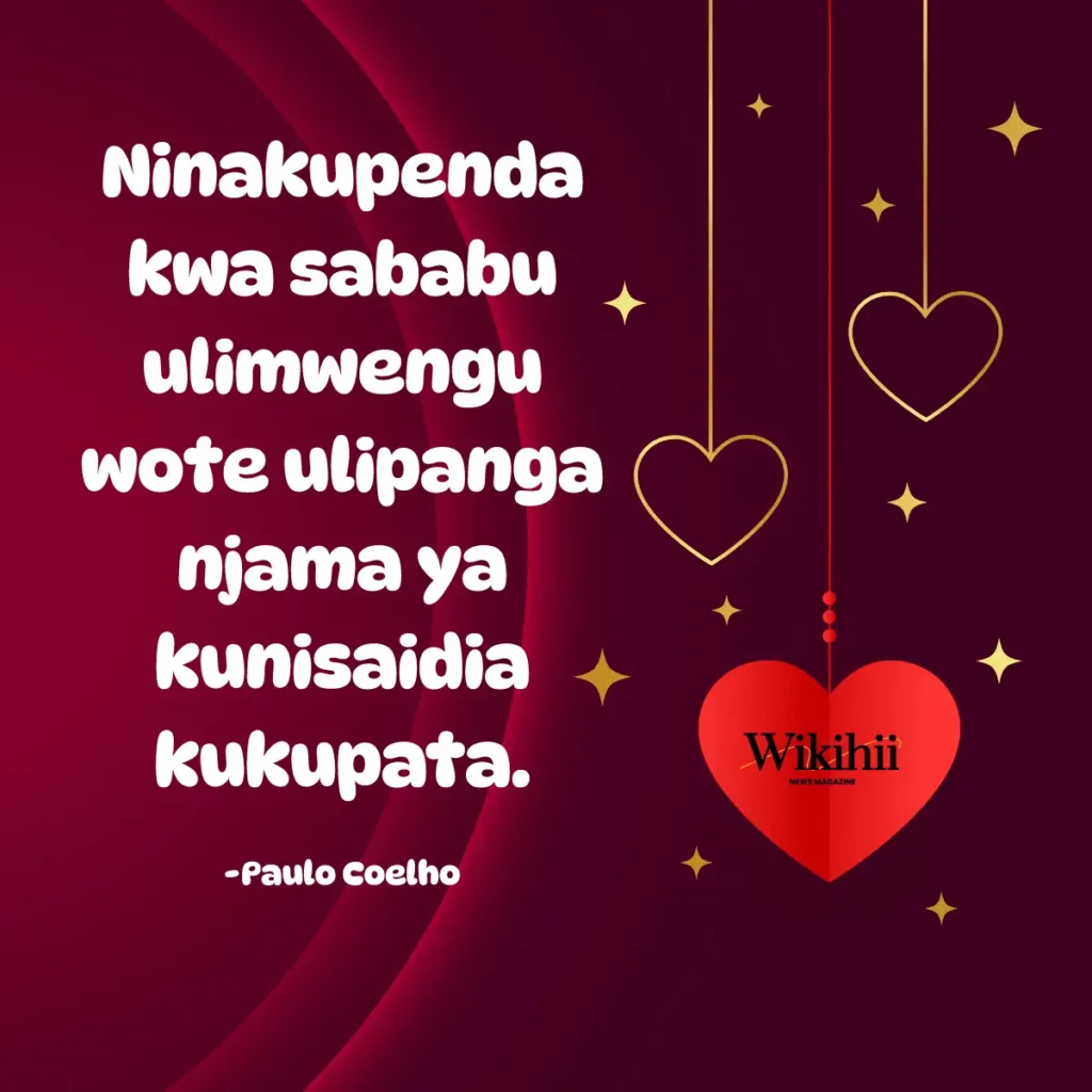 β₯οΈππππ ππππβ₯οΈ 1 Nakupenda kwa sababu ulimwengu wote ulipanga njama ya kunisaidia kukupata