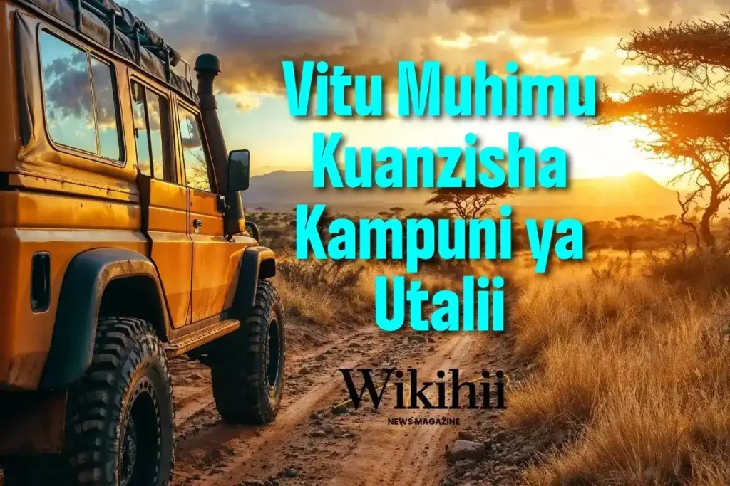 Vitu Muhimu Kuanzisha Kampuni ya Utalii