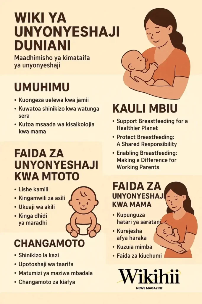 Wiki ya Unyonyeshaji Duniani: World Breastfeeding Week 1 Wiki ya Unyonyeshaji Duniani World Breastfeeding Week