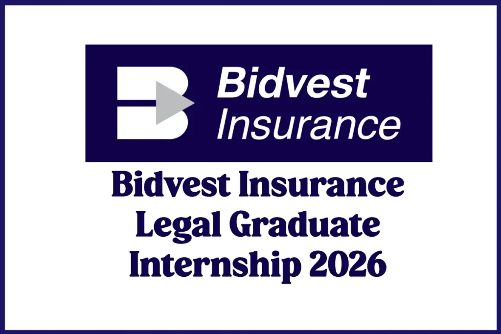 Bidvest Insurance Legal Graduate Internship 2026