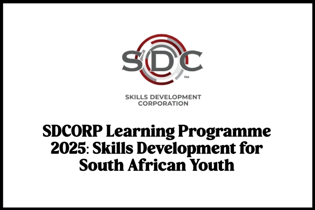 SDCORP Learning Programme 2025: Skills Development for South African Youth